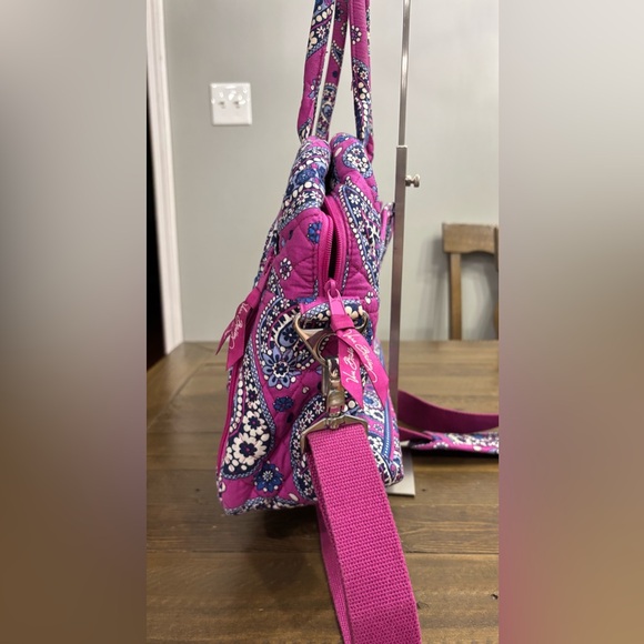Vera Bradley Weekender Travel Bag in “Boysenberry” Purple and Blue Paisley - Picture 7 of 14
